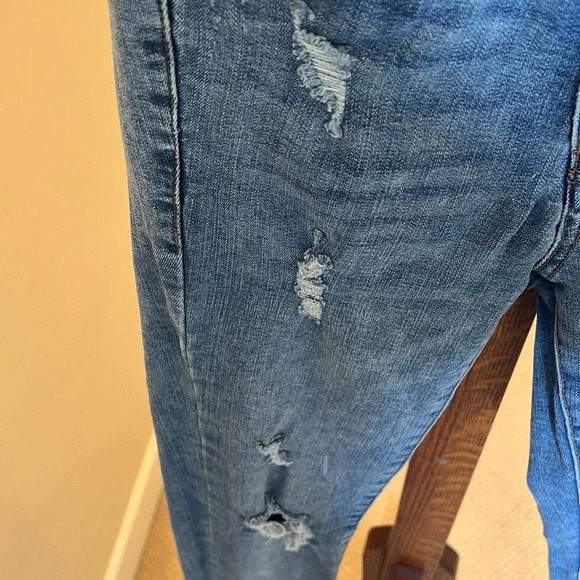Aeropostale High Rise Distressed Jegging Size 0 Regular - Picture 5 of 10